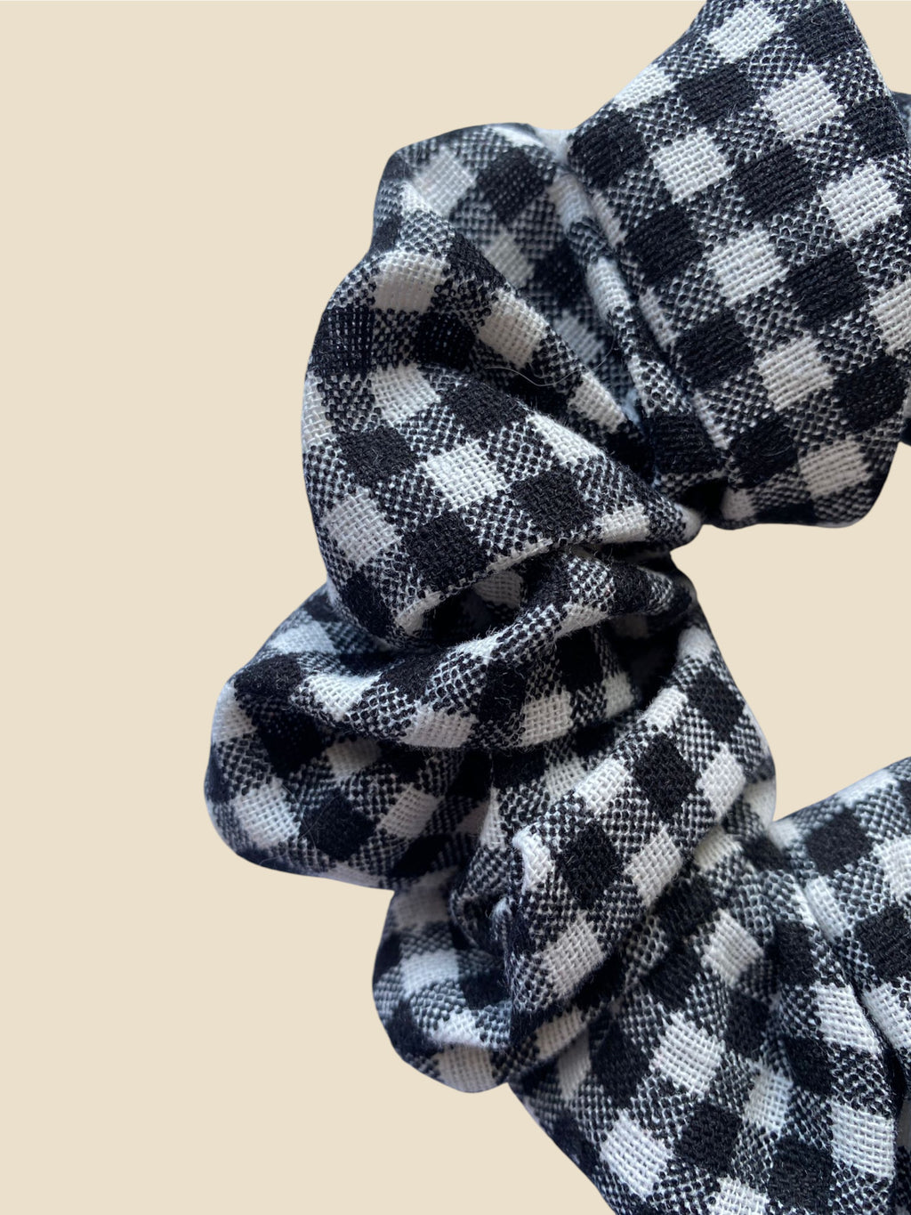 chouchou vichy noir et blanc