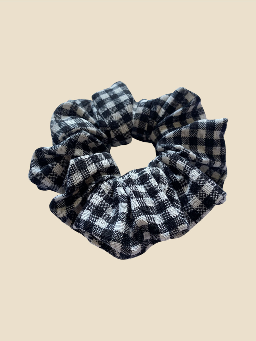 chouchou vichy noir et blanc